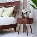 Nook Solid Wood Bedside Table With 1 Drawer