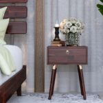 Nook Solid Wood Bedside Table With 1 Drawer - Image 2