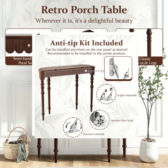 Shringar Solid Wood Console Table - Image 6