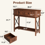 Kashi Inlay Console Table With Window-Style Drawers - Image 9