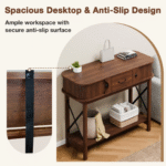 Kashi Inlay Console Table With Window-Style Drawers - Image 7