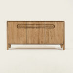 Solid Wood 3-Door Sideboard