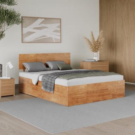 Solid Wood Queen Size With Storage Bed