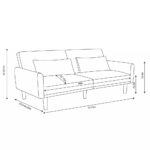 Mid Century Modern Futon Sofa - Image 2