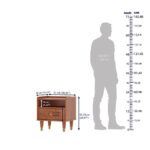 Solid wood Bedside Table -Aurora Gold - Image 5