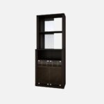 Wooden Bar Cabinet in Dark Finish - Image 4