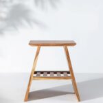 Solid Wood Bedside Table in Natural Finish - Image 4