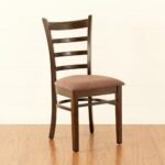 Set of 2 Wood Dining Chairs – Brown - Image 7