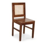 Sheesham Wood 6 Seater Dining Table Set With 6 Cane Backrest Solid Wood Chair - Image 7