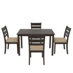 4 seater solid wood dining set - Image 11