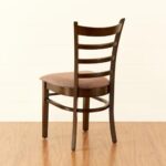 Set of 2 Wood Dining Chairs – Brown - Image 3