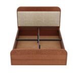 Queen Storage with Upholstery Solid Wood Bed - Image 4