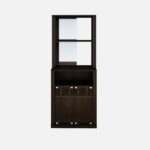 Wooden Bar Cabinet in Dark Finish - Image 5