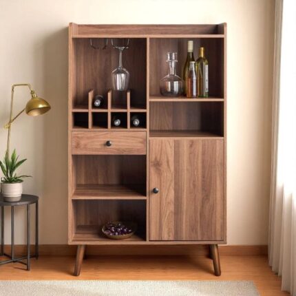 Solid Wood Heritage Bar Cabinet
