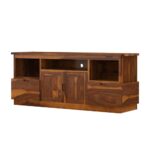 Wooden Two-Door TV Unit - Image 3