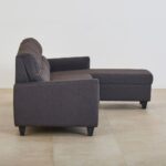 Fabric 3-Seater Right Corner Sofa with Chaise - Grey - Image 5