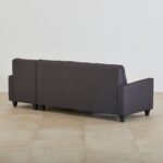 Fabric 3-Seater Right Corner Sofa with Chaise - Grey - Image 6