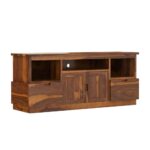 Wooden Two-Door TV Unit - Image 2
