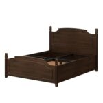 Queen Storage Teak Wood Bed - Dark Burma Teak - Image 5