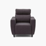 Fabric 1-Seater Sofa - Brown - Image 3