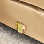 Half Leather 3-Seater Corner Sofa with Right Chaise - Beige - Image 4