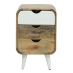 Wooden White Storage Bedside Table - Image 3