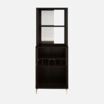 Wooden Bar Cabinet in Dark Finish - Image 6
