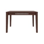 4-seater sheesham wood dining set with four chairs - Image 6