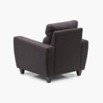 Fabric 1-Seater Sofa - Brown - Image 2