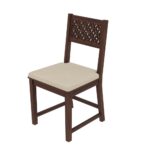 4-seater sheesham wood dining set with four chairs - Image 8