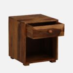 Sheesham Wood Bedside Table in Honey Colour - Image 4