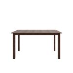 Dining Set 1+6 (Rubberwood, Dark Cappuccino Finish) - Image 2