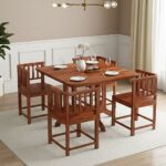 Sheesham 4 Seater Square Dining Set