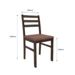 Dining Set 1+6 (Rubberwood, Dark Cappuccino Finish) - Image 6