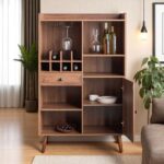 Solid Wood Heritage Bar Cabinet - Image 4