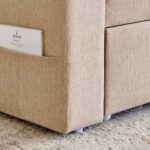 Fabric 3-Seater Sofa Bed - Beige - Image 2