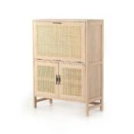 Solid Mango Wood Bar Cabinet - Image 4