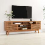 Teak Wood & Rattan Cabinets and Sideboard