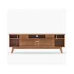 Teak Wood & Rattan Cabinets and Sideboard - Image 4