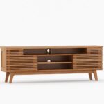 Teak Wood & Rattan Cabinets and Sideboard - Image 6