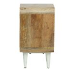 Wooden White Storage Bedside Table - Image 5