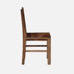 Sheesham Wood Dining Chair in Rustic Teak Finish - Image 5
