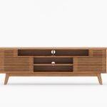 Teak Wood & Rattan Cabinets and Sideboard - Image 2