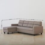 Fabric 3-Seater Left Corner Sofa with Chaise - Beige - Image 3