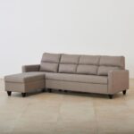 Fabric 3-Seater Left Corner Sofa with Chaise - Beige - Image 5