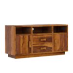 Solid Teak Wood TV Unit - Image 5