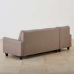Fabric 3-Seater Left Corner Sofa with Chaise - Beige - Image 7