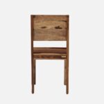 Sheesham Wood Dining Chair in Rustic Teak Finish - Image 2
