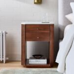 Modern Solid Wood Bedside Table