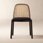 Black Cane Dining Chair
